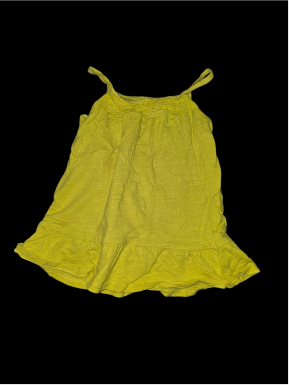 9/8/110. Girls Carters Yellow Tunic Tank Top